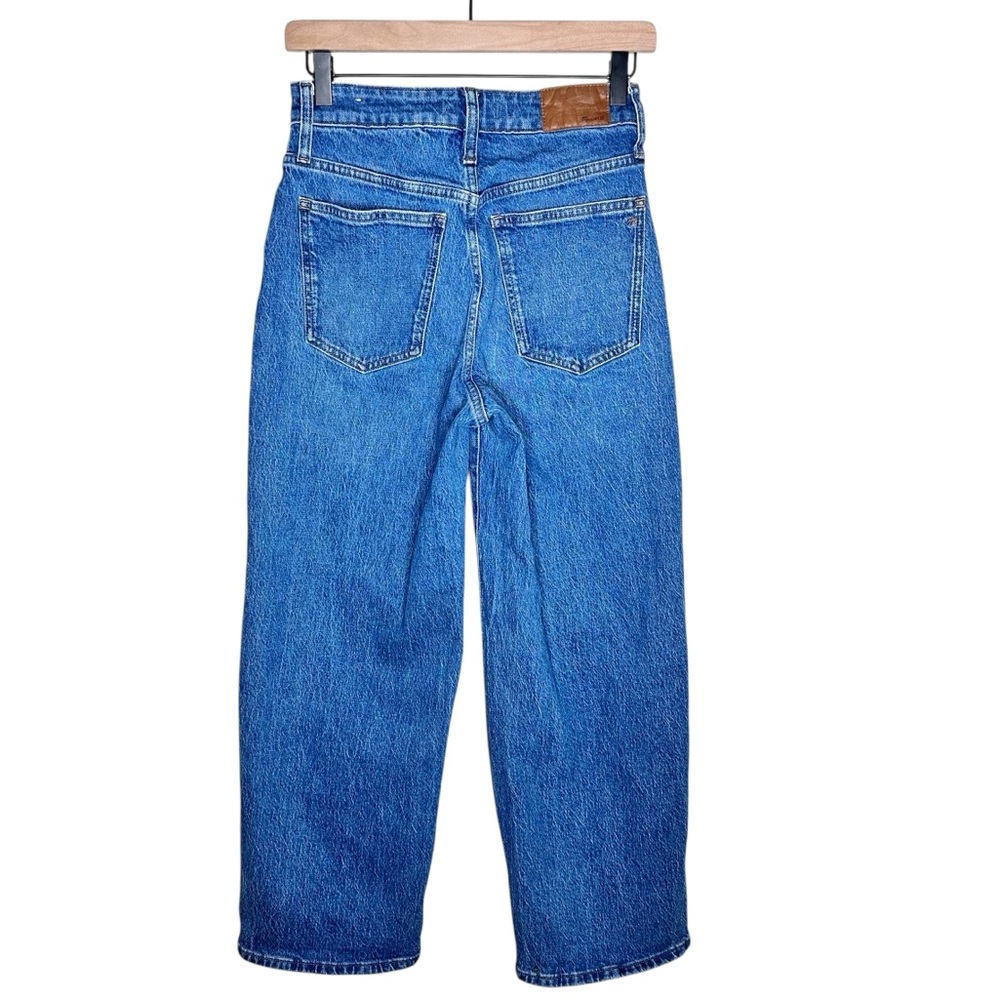 Madewell The Curvy Perfect Vintage Wide Leg Crop Jeans SZ 26 Cresslow Wash - Picture 6 of 16